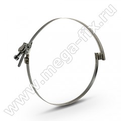 Хомут червячный с мостиком 160 180 мм Хомут червячный с мостиком 160 180 мм